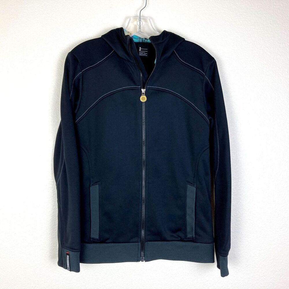 Women’s Bonfire Snowboarding Company Jacket Size S Black High Neck Hood
